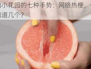 扣小花园的七种手势：网络热梗，你知道几个？