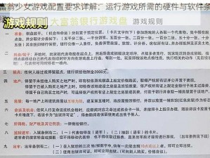 大富翁少女游戏配置要求详解：运行游戏所需的硬件与软件条件介绍