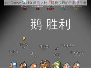 《Goose Goose Duck》胜利之秘：鹅鸭杀狼的胜利条件全面解析