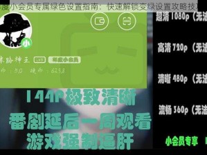 B站年度小会员专属绿色设置指南：快速解锁变绿设置攻略技巧大解密