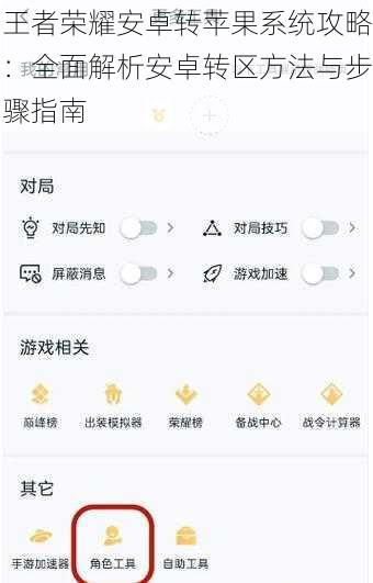 王者荣耀安卓转苹果系统攻略：全面解析安卓转区方法与步骤指南
