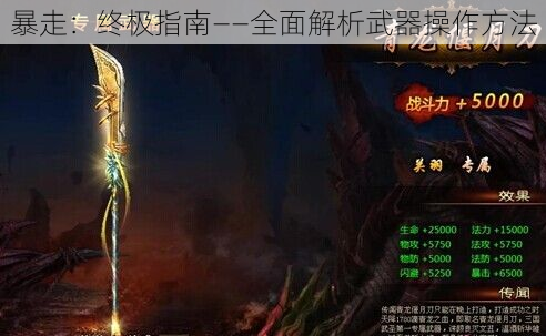 暴走：终极指南——全面解析武器操作方法