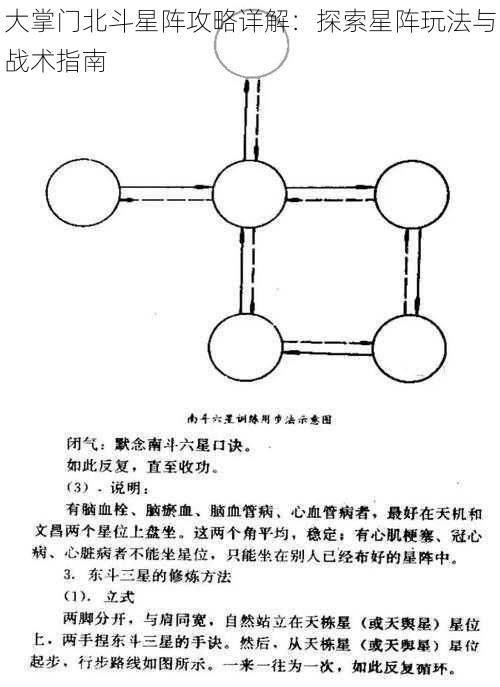 大掌门北斗星阵攻略详解：探索星阵玩法与战术指南