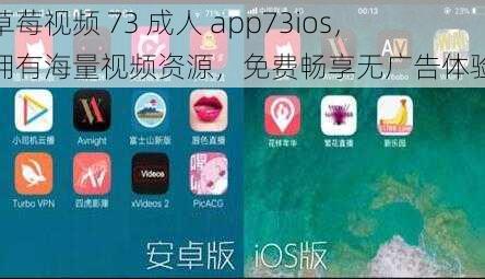 草莓视频 73 成人 app73ios，拥有海量视频资源，免费畅享无广告体验