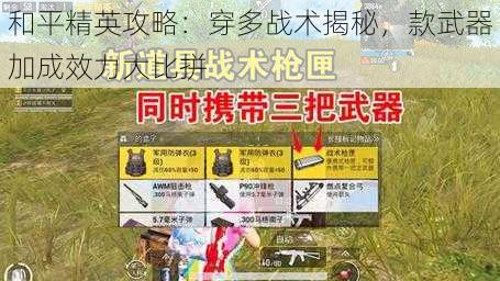 和平精英攻略：穿多战术揭秘，款武器加成效力大比拼