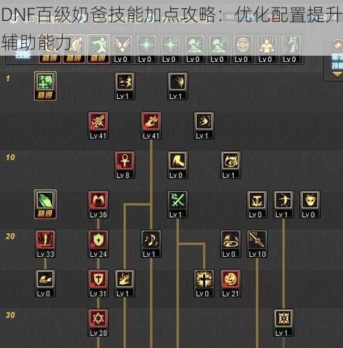 DNF百级奶爸技能加点攻略：优化配置提升辅助能力