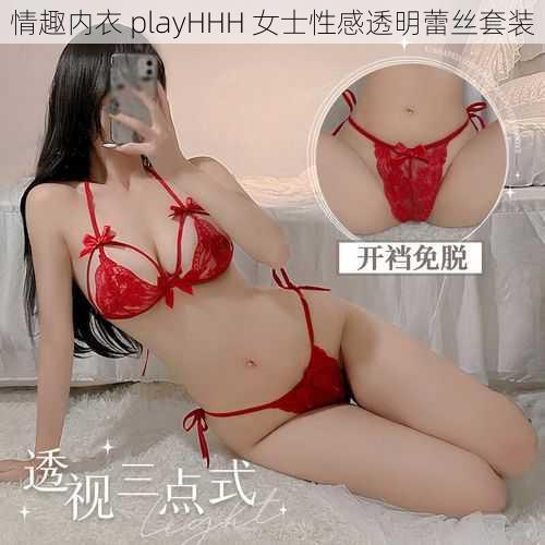 情趣内衣 playHHH 女士性感透明蕾丝套装