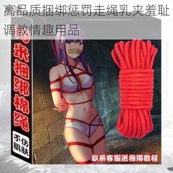 高品质捆绑惩罚走绳乳夹羞耻调教情趣用品