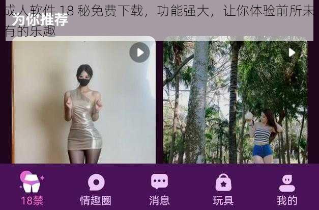 成人软件 18 秘免费下载，功能强大，让你体验前所未有的乐趣