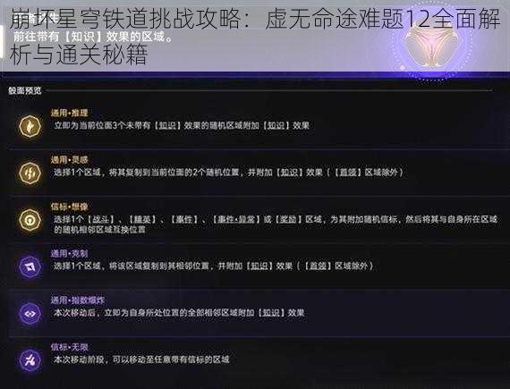 崩坏星穹铁道挑战攻略：虚无命途难题12全面解析与通关秘籍