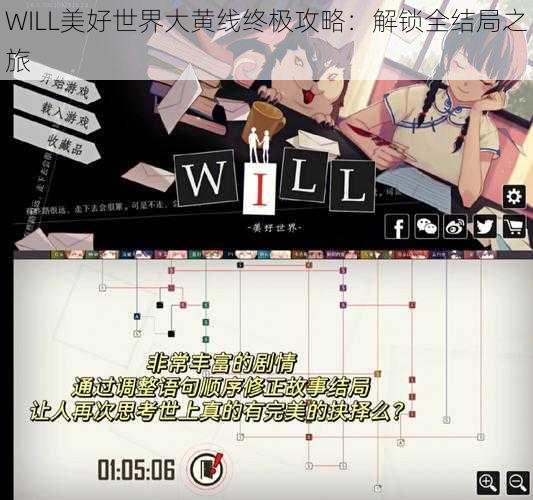 WILL美好世界大黄线终极攻略：解锁全结局之旅